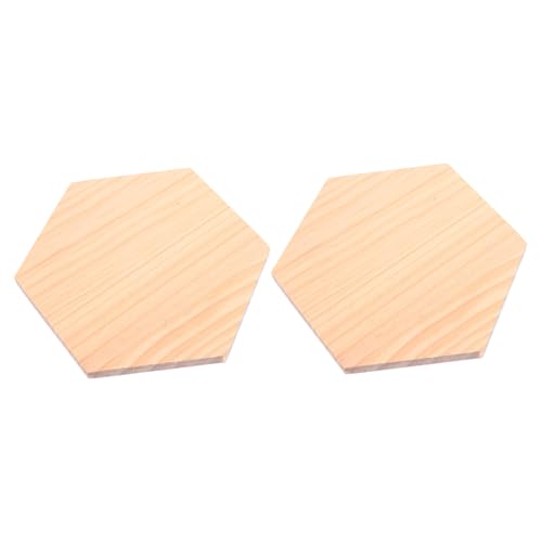 Holibanna 2 Stück Unbehandelte Sechseckige Holzplatten DIY Bastelholz für Malerei Wanddeko Holzornamente Kreative Holzpaneele Holibanna 2 Stück Unbehandelte Sechseckige Holzplatten DIY Bastelholz für Malerei Wanddeko Holzornamente Kreative Holzpaneele von Holibanna