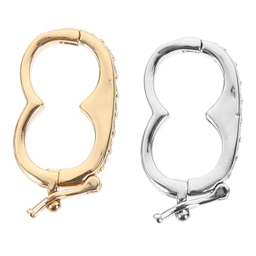 Holibanna 2 Stück Vergoldete Schmuckverschluss perlenketten verkürzer DIY Halsketten Armbandverbinder Praktische Clip verschlüsse für Einfaches Anpassen und Basteln von Schmuckstücken Holibanna 2 Stück Vergoldete Schmuckverschluss perlenketten verkürzer DIY Halsketten Armbandverbinder Praktische Clip verschlüsse für Einfaches Anpassen und Basteln von Schmuckstücken von Holibanna