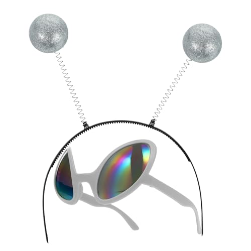 Holibanna 2 Teiliges Mond Ufo Brillen Set Grünes Brillen Set Make Up Set Outser Space Party Brille Für Männer Mode Avatar Make Up Haar Accessoires Antenne Cosplay Party Holibanna 2 Teiliges Mond Ufo Brillen Set Grünes Brillen Set Make Up Set Outser Space Party Brille Für Männer Mode Avatar Make Up Haar Accessoires Antenne Cosplay Party von Holibanna