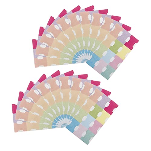 Holibanna 20 Blatt Beschreibbare Reißfeste Haftnotizen Index Tabs Selbstklebende Farbige Seitenmarker für Bücher Ordner und Organisation Langlebige Klebeetiketten für Büro Schule und Holibanna 20 Blatt Beschreibbare Reißfeste Haftnotizen Index Tabs Selbstklebende Farbige Seitenmarker für Bücher Ordner und Organisation Langlebige Klebeetiketten für Büro Schule und von Holibanna