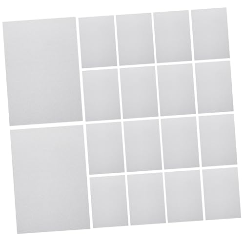Holibanna 20 Blatt Blitzpapiermarmelade Farbe Handwerk bunt für kraftpapier Druckerpapier aus Karton farbiger Kartenbestand metallisches Kartonpapier Scrapbooking Cardstock Paper Silber von Holibanna