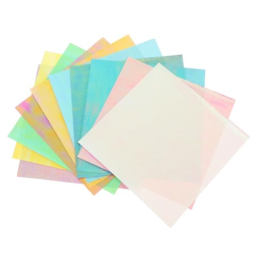 Holibanna 20 Blatt Glitzerndes handgemachtes Origami Funkelndes Papier Perlglanzpapier zum Basteln strukturiertes Origami-Papier Glanzpapier für Origami Schrottbuchpapier Laserpapier von Holibanna