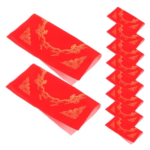 Holibanna 20 Blatt Rotes Papier Frühlingspaare Neujahrspaare Frühlingsfestpaare Paardekoration Dekorpapier Wiederverwendbares Kalligraphiepapier Frühlingsfest Rotpapier von Holibanna
