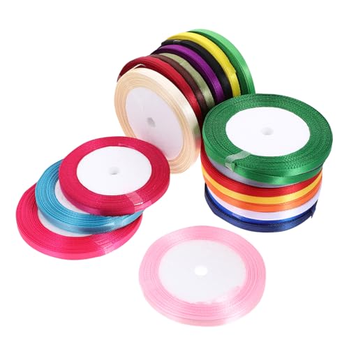 Holibanna 20 Rollen DIY Geschenkband Breit und Yards Gemischte Farben Strapazierfähiges für Blumenverpackungen und Bastelprojekte von Holibanna
