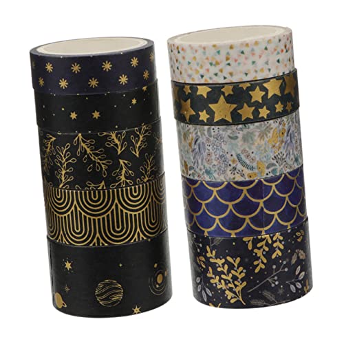 Holibanna 20 Rollen Retro Washi Tape Dekoratives Klebeband für Scrapbooking Journaling und Diy Projekte zum Verzieren von Notizbüchern Gläsern und Mehr von Holibanna