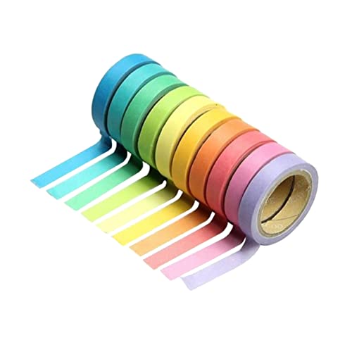 Holibanna 20 Rollen Washi Tape Bunte Dekorative Klebebänder für DIY Projekte Scrapbooking und Fotobücher Vielseitig Einsetzbar zur Individuellen Gestaltung von Holibanna