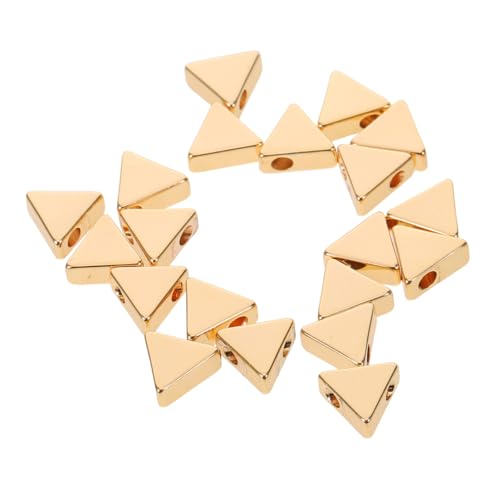 Holibanna 20 Stück Dreieck Spacer Perlen Kupfer Goldfarben Schmuckzubehör für Armbänder Halsketten Ohrringe DIY Basteln Holibanna 20 Stück Dreieck Spacer Perlen Kupfer Goldfarben Schmuckzubehör für Armbänder Halsketten Ohrringe DIY Basteln von Holibanna