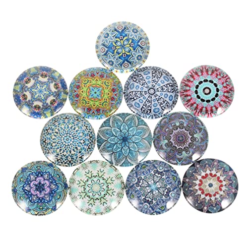 Holibanna 20 Stück Ethnische Patches Runde Gemstone Cabochons für Diy Schmuckdesign für Kreative Bastelprojekte und Schmuckstücke von Holibanna