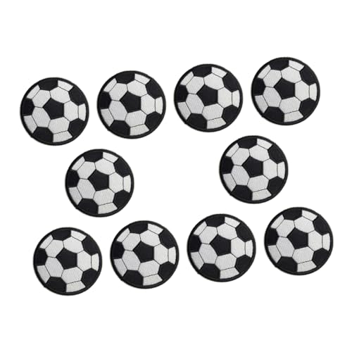 Holibanna 20 Stück Fußball Patches zum Aufbügeln Applikationen für Kleidung Taschen Hüte und Schuhe zum Reparieren und Dekorieren von Jeans Shirts und Rucksäcken von Holibanna