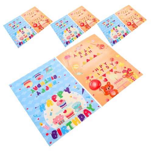 Holibanna 20 Stück Grußkarte Geburtstagskarte Für Große Geburtstagskarten Bulk-geburtstagskarten Mit Umschlägen Geburtstagskarten Selber Machen Danke Karten Leere Cartoon-karte Papier von Holibanna