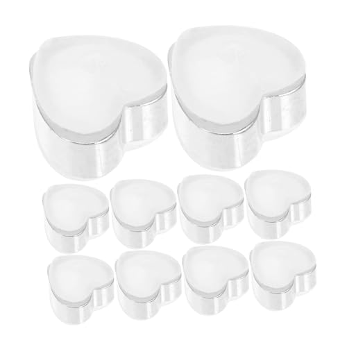 Holibanna 20 Stück Herzförmige Silikon Ohrring Verschlüsse Leichte Ohrstecker Sicherheitsstopper für Schlupfohren Flexibel und Hautfreundlich Beige Ohrstecker Rückseiten für Sicheres Tragen von Holibanna
