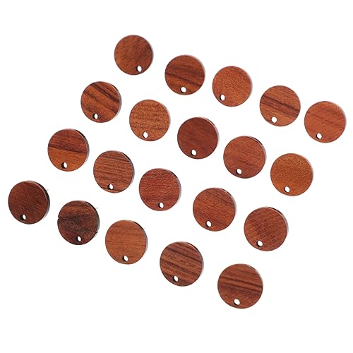 Holibanna 20 Stück Holz Ohrstecker DIY Ohrschmuck Zubehör Runde Holz Ohrstecker für Schmuckgestaltung für Anfänger und Profis Bastelmaterialien für und Anlässe von Holibanna