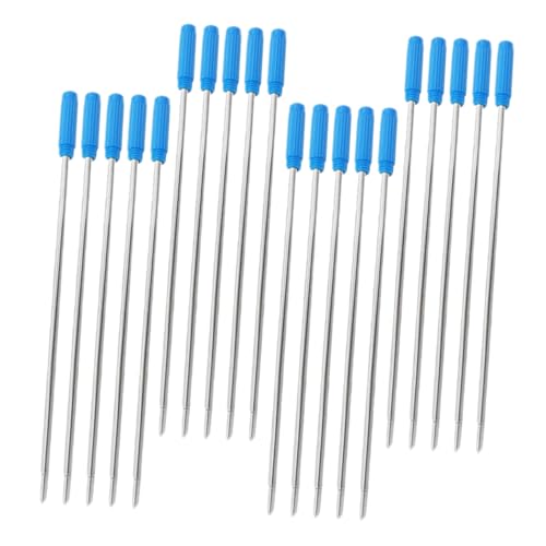 Holibanna 20 Stück Pack Kugelschreiber Nachfüllminen für Cross Stifte Blau Metall Mittlere Spitze Kompatibel mit Verschiedenen Marken von Holibanna