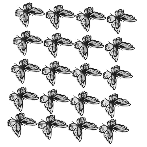 Holibanna 20 Stück Stickereiflicken Applikationen Diy Näh Reparatur Patches für Kleidung und Accessoires für Heim und Schneiderbedarf Lebendige Designs für Verschönerungen von Holibanna