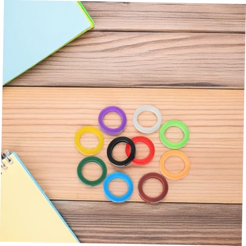 Holibanna 20 Stück Teiliges Bunte Silikon Schlüsselabdeckungen Runde Schlüsselkennzeichnungen Rutschfeste Leichte Schlüsselhüllen für Haus und Büroschlüssel Einfache Identifikation Zubehör von Holibanna
