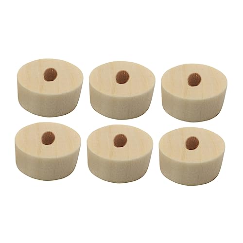 Holibanna 20 Stück Teiliges DIY Autospielzeug Zubehör Langlebigem Holz Kleine Handgefertigte Wagenräder für Geeignet zum Basteln von Miniaturautos und Kreativen Modellen von Holibanna