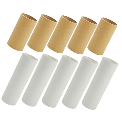 Holibanna 20 Stück Teiliges DIY Papierrollen Runde Bastelpapier Röhren in Weiß und Natur Stabile Papprollen für Kreative Bastelprojekte Malpapierrolle für Vielseitig Zuschneidbar für Holibanna 20 Stück Teiliges DIY Papierrollen Runde Bastelpapier Röhren in Weiß und Natur Stabile Papprollen für Kreative Bastelprojekte Malpapierrolle für Vielseitig Zuschneidbar für von Holibanna