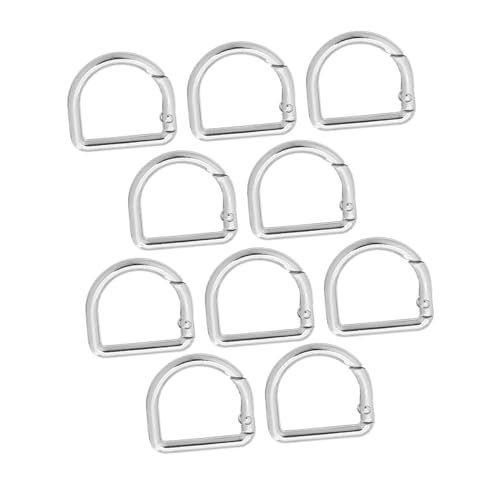 Holibanna 20 Stück Teiliges Kleine D-ring Karabiner aus Zinklegierung Federbelastete Metall-schlüsselanhängerclips Kratzfeste Oberfläche Vielseitig für Schlüssel Rucksäcke Geldbörsen und von Holibanna