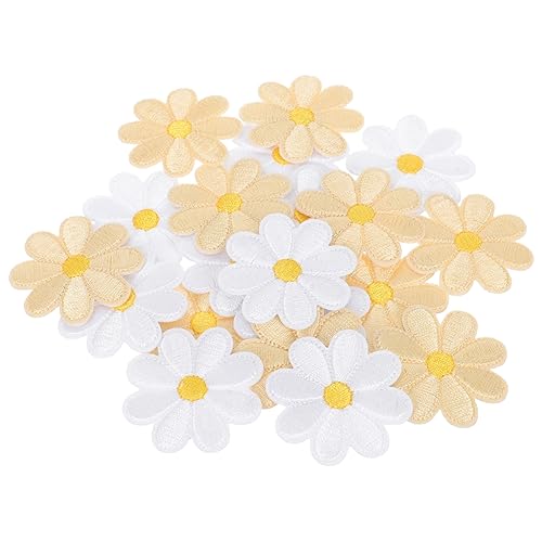 Holibanna 20 Stück Teiliges Kleine Daisy Bügelflicken zum Aufbügeln Robuste Stoffapplikationen für Kleidung Rucksäcke DIY Dekoration Einfache Anwendung Haltbar und Farbecht Gelb und Weiß Holibanna 20 Stück Teiliges Kleine Daisy Bügelflicken zum Aufbügeln Robuste Stoffapplikationen für Kleidung Rucksäcke DIY Dekoration Einfache Anwendung Haltbar und Farbecht Gelb und Weiß von Holibanna