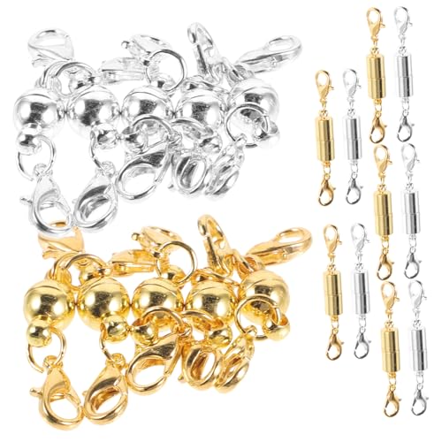 Holibanna 20 Stück Teiliges Magnetisches Schmuckverschluss Metall Runde und Zylindrische DIY Schmuckverschlüsse für Halsketten Armbänder Schlüsselanhänger Langlebige Schmuckherstellung und Holibanna 20 Stück Teiliges Magnetisches Schmuckverschluss Metall Runde und Zylindrische DIY Schmuckverschlüsse für Halsketten Armbänder Schlüsselanhänger Langlebige Schmuckherstellung und von Holibanna
