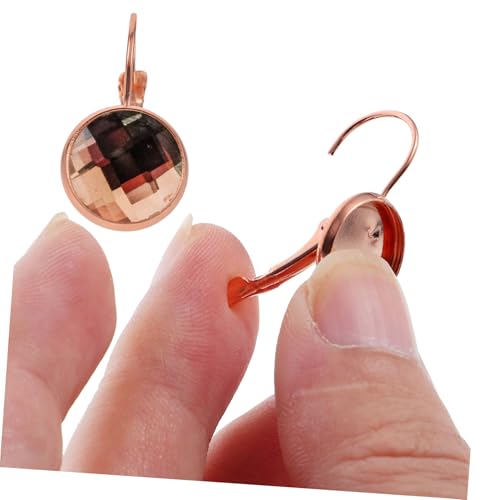 Holibanna 20 Stück Teiliges Ohrring Lünette Trays aus Robustem Eisen Roségold DIY Schmuckherstellung Anhänger Rohlinge für Individuelle Ohrring Bastelarbeiten und Kreative Geschenke von Holibanna