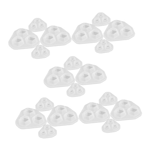 Holibanna 20 Stück Teiliges Silikon Diamantform Flexible Epoxidharz Gießformen für Diy Schmuckherstellung Langlebig Einfach zu Entformen Geeignet für Kreative und Schmuckdekorationen von Holibanna