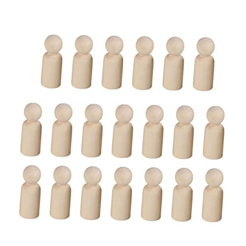 Holibanna 20 Stück Unbemalte Holzpuppen für Diy Malset für Kreative Projekte Figuren Hellgelb für Bastelarbeiten und Home Decor Holibanna 20 Stück Unbemalte Holzpuppen für Diy Malset für Kreative Projekte Figuren Hellgelb für Bastelarbeiten und Home Decor von Holibanna