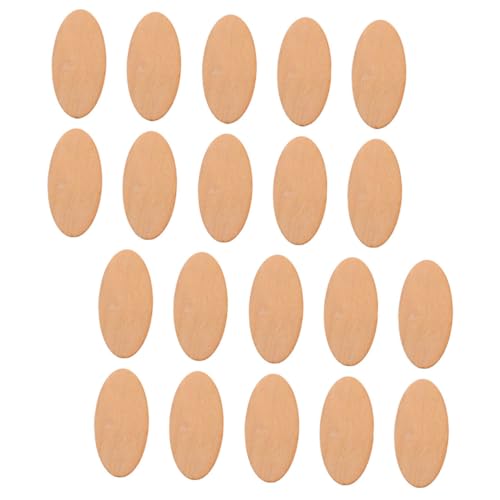 Holibanna 20 Stück Unfertige Ovale Holzscheiben für Diy Bastelprojekte Naturbelassene Holzstücke zum Dekorieren und Gravieren Ideen und von Holibanna
