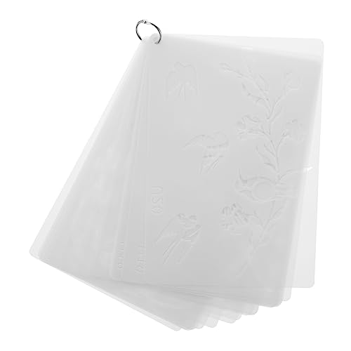 Holibanna 20 Stück Wiederverwendbare Malvorlagen für Pflanzen und Vögel Kreative Schablonen Pet für Diy Projekte Kunsthandwerk und Scrapbooking von Holibanna