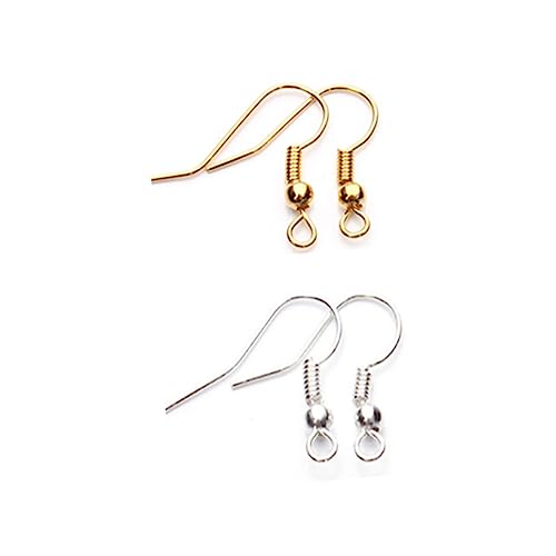 Holibanna 200 Stück Allergie Ohrhaken Zubehör für Damen Einfache Diy Ohrringe Silber für Kreative Schmuckprojekte und Täglichen Gebrauch von Holibanna