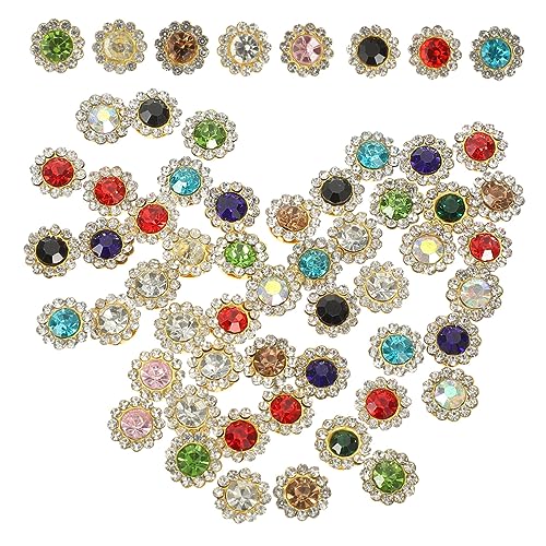 Holibanna 200 Stück DIY Bastel Rhinestones für Haaraccessoires Sonnenblumen Dekorationen Handarbeit Nähmaterialien für Hochzeiten und Partys von Holibanna