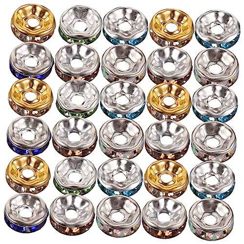 Holibanna 200 Stück Diamant-abstandshalter Blasenperlen Herstellung Perlen Für Schmuck Halskette Perlen Für Armbänder Perlen-kit Armbandschmuck Diy-perlen Zum Basteln Lose Schmuckperlen Glas von Holibanna