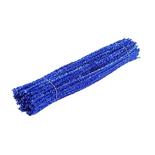 Holibanna 200 Stück Glitzer-Drehstab Weihnachten Dekorate Ornament Lametta- Weihnachtsdekorationen Farben Bastelmaterial selber machen Glitzerschläger Lametta Stiele Sektreiniger Blau von Holibanna