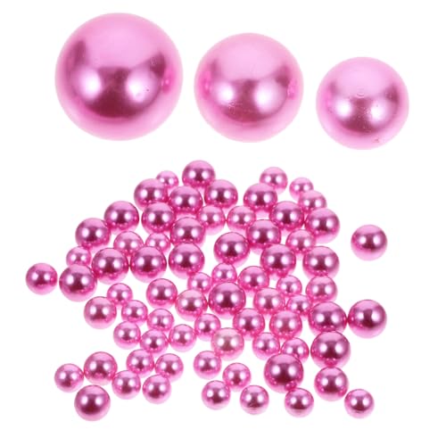 Holibanna 200 Stück Künstliche Perlen ohne Loch Rund Deko Perlmutt Vase Füller DIY Bastelmaterial Rosa Mix von Holibanna
