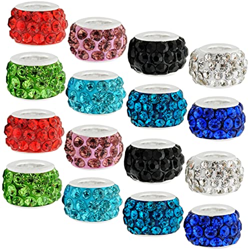 Holibanna 200 Stück Perlenarmbandzubehör Schüttgut Spacer Handwerk ästhetisch Abstandshalter Abstandhalter für die Schmuckherstellung DIY -Schmuckzubehör ein Strassstein Zufällige Farbe von Holibanna