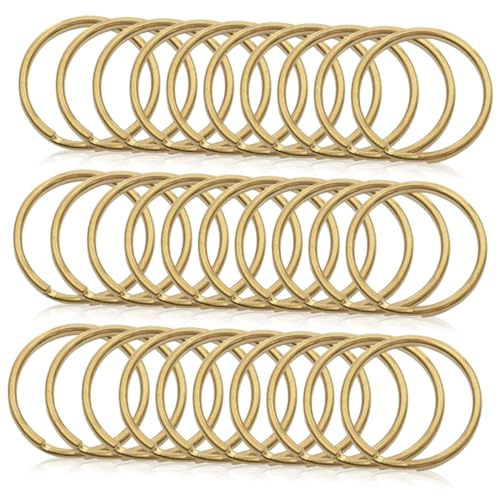 Holibanna 200 Stück Retro Schlüsselringe Eisen Split Schlüsselringe für Schlüsselanhänger Langlebige Metallringe für DIY Projekte und Schlüsselorganisation von Holibanna