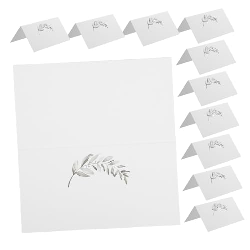 Holibanna 200 Stück Sitzplatzkarte Esstisch Hochzeitssitzkarten Namenskarten Für Die Tischdekoration Tischkarten Für Die Tischdekoration Tischkarten Zum Ausdrucken Weiß Papier von Holibanna