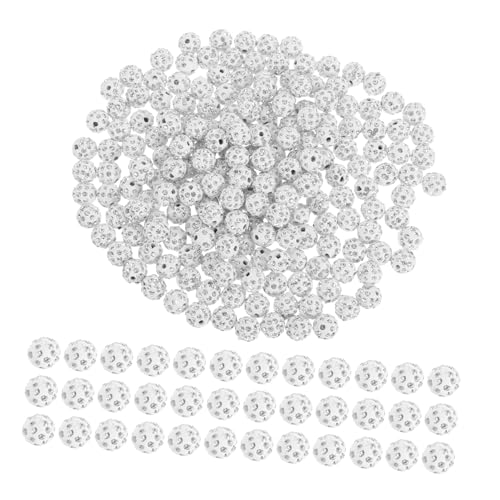 Holibanna 200 Stück Weiße Glänzende Disco Kugel Perlen aus Polymer Clay Runde Strass Pave Shamballa Schmuckperlen für Ohrringe Halsketten Armbänder DIY Schmuckherstellung Holibanna 200 Stück Weiße Glänzende Disco Kugel Perlen aus Polymer Clay Runde Strass Pave Shamballa Schmuckperlen für Ohrringe Halsketten Armbänder DIY Schmuckherstellung von Holibanna