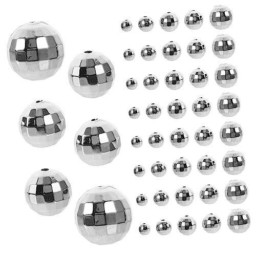 Holibanna 200Stücke Disco Ball Perlen DIY Schmuckperlen Für Armbänder Halsketten Und Ohrringe Facettierte Perlen Für Bastelprojekte von Holibanna