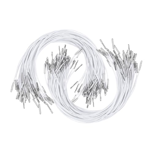Holibanna 200Stücke Elastische mit Metallenden Soft Stretch Band für Masken Bastelarbeiten Buchbinden und Schulprojekte Gummiband mit Widerhaken für Vielseitige Anwendungen Holibanna 200Stücke Elastische mit Metallenden Soft Stretch Band für Masken Bastelarbeiten Buchbinden und Schulprojekte Gummiband mit Widerhaken für Vielseitige Anwendungen von Holibanna