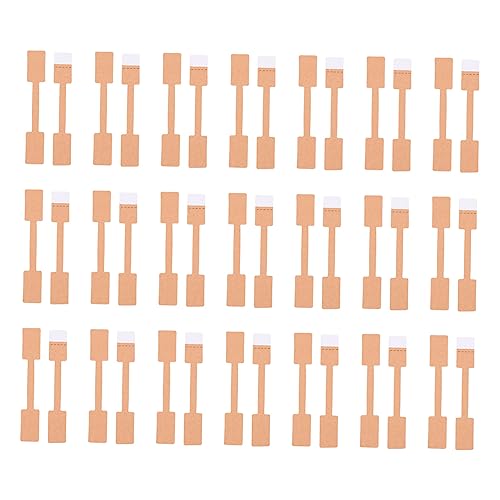 Holibanna 200Stücke Kraftpapier Schmuck Für Ringe Selbstklebend Quadratisch Abnehmbar Für Geschenkkennzeichnung Langlebig Und Praktisch von Holibanna