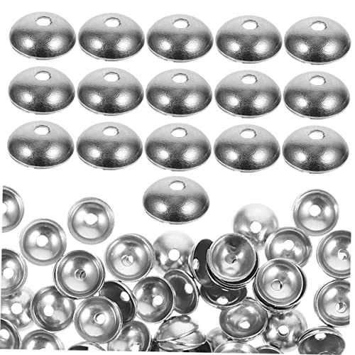 Holibanna 200Stücke Perlenkappen DIY Schmuckzubehör für Armbänder und Ohrringe Abstandshalterkappen Leicht und Kompakt Ergänzung von Holibanna