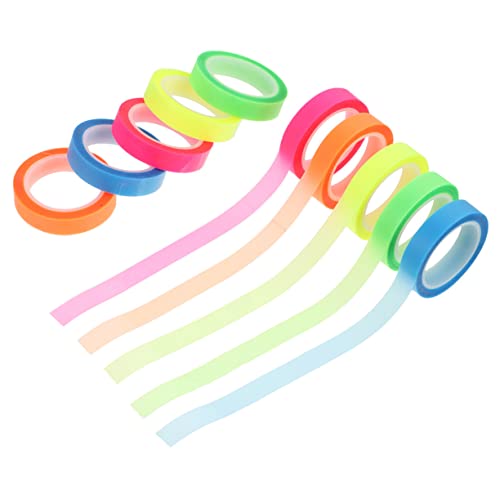 Holibanna 20Rollen Transparente Highlight Bänder Wasserdichte Klebende Registertabs für Seitenmarkierungen Beschreibbar und Repositionierbar für Büro und Schule von Holibanna