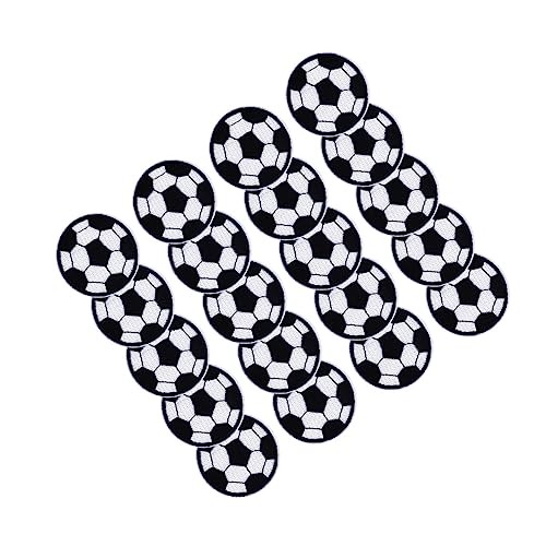 Holibanna 20Stücke Fußball Stickerei Patches zum Aufnähen Applikationen für Kleidung zur Reparatur und Dekoration von Jacken Jeans und Rucksäcken Langlebig Holibanna 20Stücke Fußball Stickerei Patches zum Aufnähen Applikationen für Kleidung zur Reparatur und Dekoration von Jacken Jeans und Rucksäcken Langlebig von Holibanna