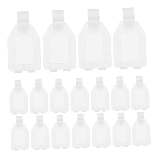 Holibanna 20Stücke Preisschildhalter für Supermärkte Halbtransparent Installieren Langlebig aus Material für Präsentation von Preisetiketten von Holibanna