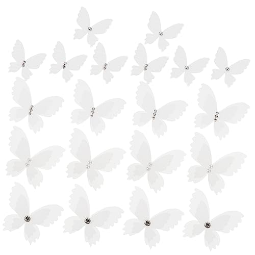 Holibanna 20Stücke Schmetterlinge Applique Organza Kleidung Zubehör DIY Dekoration für Hochzeit und Handwerk mit Strass Doppellagig für Projekte und Persönliche Holibanna 20Stücke Schmetterlinge Applique Organza Kleidung Zubehör DIY Dekoration für Hochzeit und Handwerk mit Strass Doppellagig für Projekte und Persönliche von Holibanna