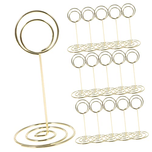 Holibanna 20Stücke Tischkartenhalter Aus Preisanzeigeschilder Clips Für Veranstaltungen Und Tischnummernhalter Für Hochzeiten Und Partys Goldfarben von Holibanna