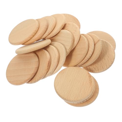 Holibanna 20Stücke Unbehandelte Holzscheiben DIY Holzausschnitte Für Bastelprojekte Unvollendete Holzdeko Für Kunsthandwerk Und Dekorationen von Holibanna