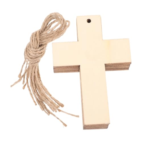 Holibanna 20Stücke Unvollendete Holzkreuze Mit Löchern Leere Holzkreuzstücke Für DIY Kunsthandwerk Bastelbedarf Für Hochzeiten Geburtstagsfeiern Und Heimdekoration Natürlichem von Holibanna
