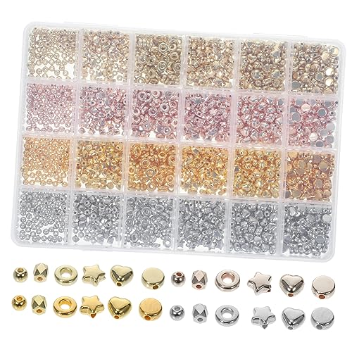 Holibanna 2160Stücke Kunststoffperlen DIY Bastelperlen Für Armband Halskette Schmuckherstellung Glatte Oberfläche Zum Selbermachen Und Farben Stilen von Holibanna
